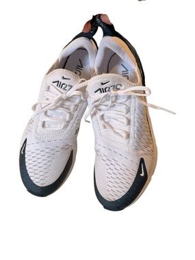 Nike Air Max 270 White Armory Navy Sneakers Women’s Size 8.5